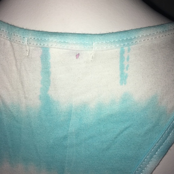 Isomiax Teal and white tie dye tank top - Picture 7 of 7